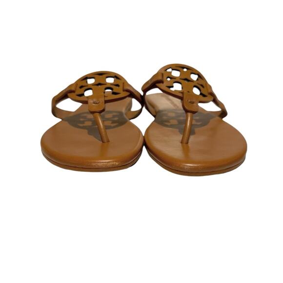 Tory Burch Miller Soft Leather Sandal Bourbon Miele Women’s Size 7 90582 - Picture 3 of 4